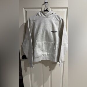 Essentials Gray Hoodie light oat xs